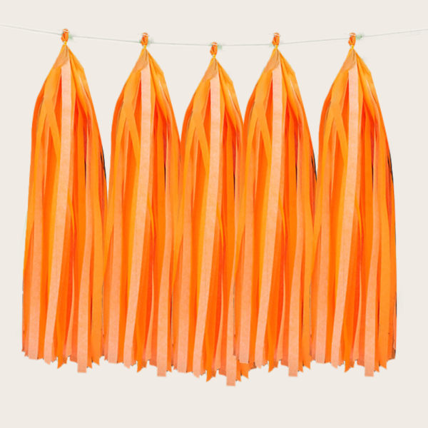 30 st Papperstofsar Tofsgirlang DIY Hängande Solid Color