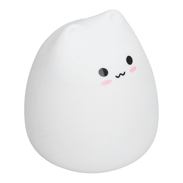 Bedårande Kattlampa, Mjuk Silikon Bärbar Nattlampa, 7 Färger Baby Nattlampa med Enkel Tryckkontroll för Flickors Sovrum, Perfekt Present till Barn