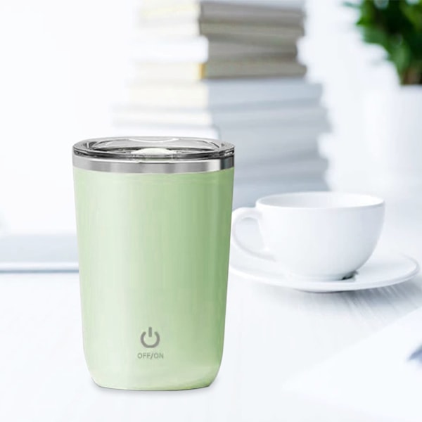 350mL Automatisk Magnetisk Rørkop Vaskbar Rørkaffe Kop med Rustfrit Stål Indre Foring til Mælk