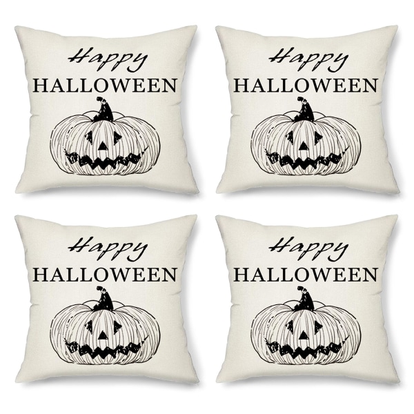 4 stk Halloween putetrekk Hjemmevarer Sofa Kontorstol