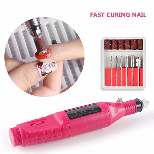 LED UV Gel Nagellamp Set - 45W Bärbar Nagel Torktumlare för Gel Polish Härdning med Nagelkonst Verktyg, Auto Sensor Professionell Manikyr Härdningslampa