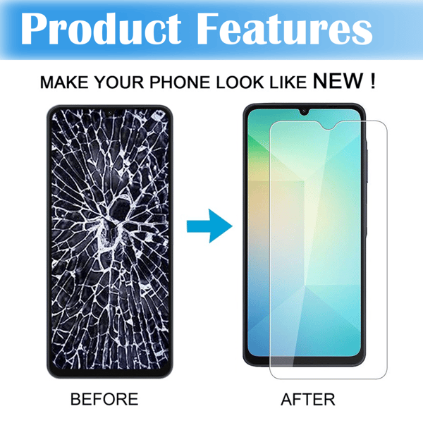 Premium hærdet glas til Samsung Galaxy A16 / A16 5G – 2-pak