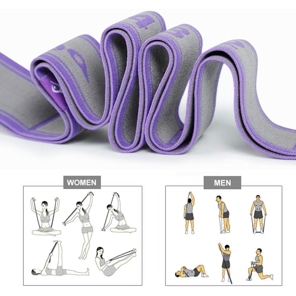 Fitness Elastiskt Band, Yoga Elastiskt Band, Justerbart Elastiskt Band