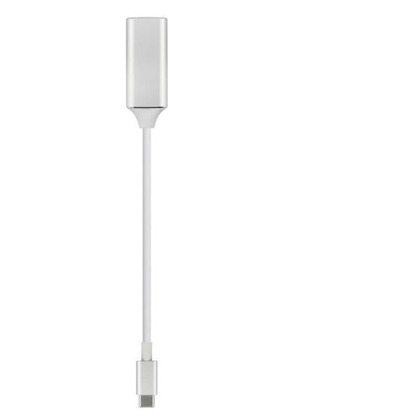 Valkoinen USB C - HDMI -sovitin, Type C - HDMI 4K -muunnin, Type C