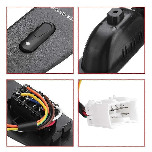 Til Mb Van Mb100 Lh Rh Autodele 12v Elektrisk Vindueskontakt Knap Dobbeltbinding