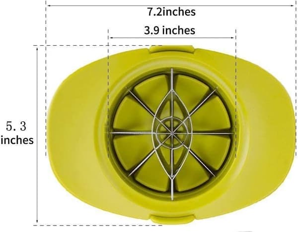 Fruktskiveglede, Ultrakompakt Design For Rask Handling Og Perfekte Skiver, Rustfrie Stål Blader Og Sikkerhetsdeksel Inkludert