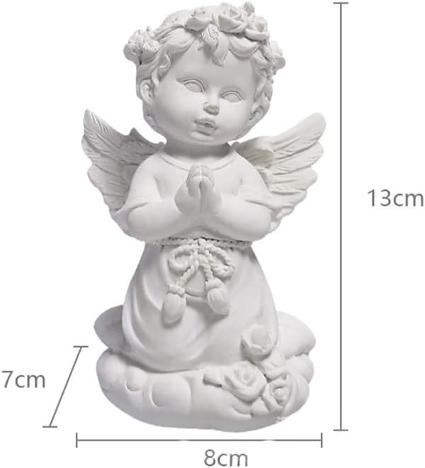 Dekorative engelstatuer og figurer harpiks engelvinger statue S