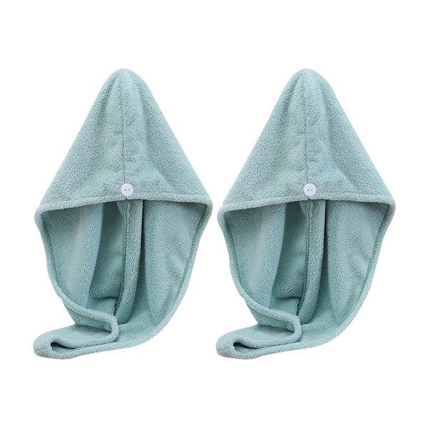 2-pack handduk för hårturban - Ultraabsorberande, snab torkande hårturban