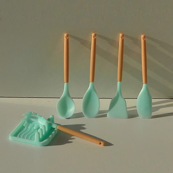 1/6 Skala Miniature Spatel Mini Vender Køkkenudstyr Dukke Tilbehør Legetøj Tilbehør, 5