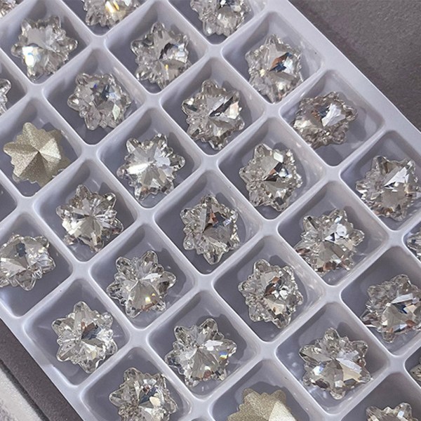 DIY Craft Shiny Flat Back Glass Crystal Stones Set Jewels Nail Decorate
