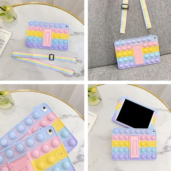 Decompression Bubble Design iPad mini 4 Fodral Stötsäkert Allroundskydd, med Halsband