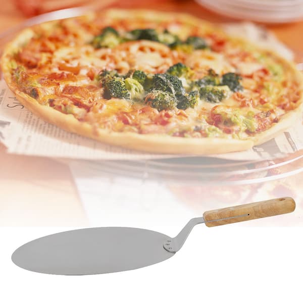 Gave til pizzaelskere, pizzaspade i rustfrit stål, foldbart design, stor pizzaspade, bageværktøj af høj kvalitet, 1 stk.