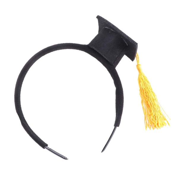 Mini Grad Cap Hårband Hårband Rolig Stereoskopisk Hätta w