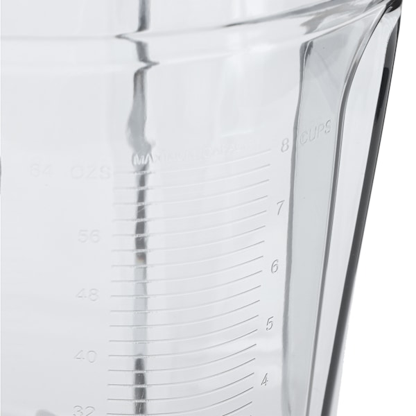 Transparent matbeholder for blender med knivdeksel, erstatningstilbehør som passer til beholder på 64 oz