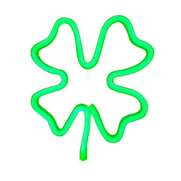 Sankt Patricks Dag Dekoration Lys LED Neon Lys Grøn Kløver Vindue, Lys Irske Shamrock Neon Rør Skilte til Vindue Væggen Dekoration