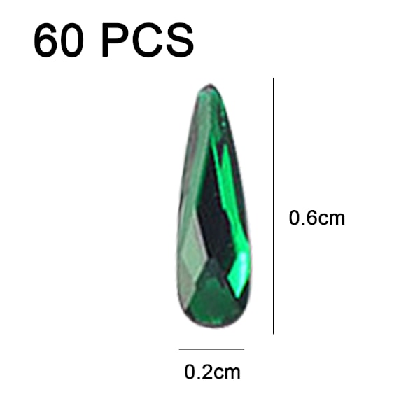 Krystal AB Flade Rhinestones Regnbuedesign Glas Negle Rhinestone Scrapbooking Kunst