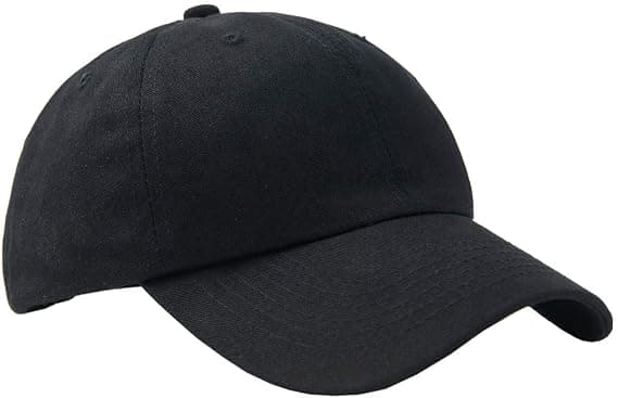 Hatter for menn, klassisk lav profil, justerbar stropp bak, bomull, pappa