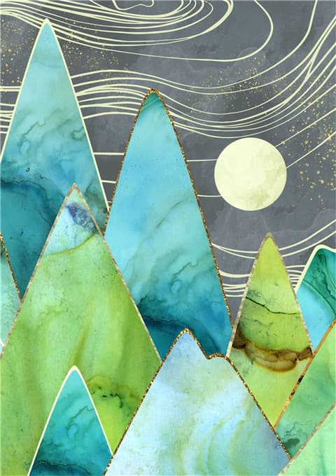 30x40cm 5D DIY Diamantmålning Fullständig, Abstrakt Målningsserie#E,D