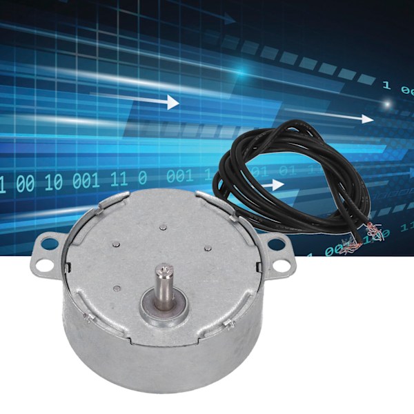 2 kpl Mikro Moottori Suuntaus CCW Synkroninen Sähkökoneen Osia AC220‑240V 2.5‑3RPM 4W
