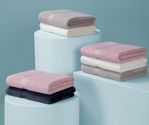 Handduk 4-pack 100% bomull storlek 76*34cm - absorberande, torkar bra, ko