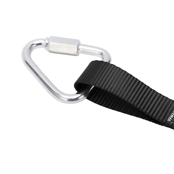 Børne Gymnastikring ABS Abe Stil Pull Up Ring med Hængende Rem Udendørs Børneklatreudstyr Sort