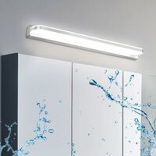 LED-spegellampa 9W 42CM Kallt vitt, Badrumsspegel Vägglampa IP44 Vattentät 6000K 600LM, Akryl Modern LED Vägglampa Badrumsskåp