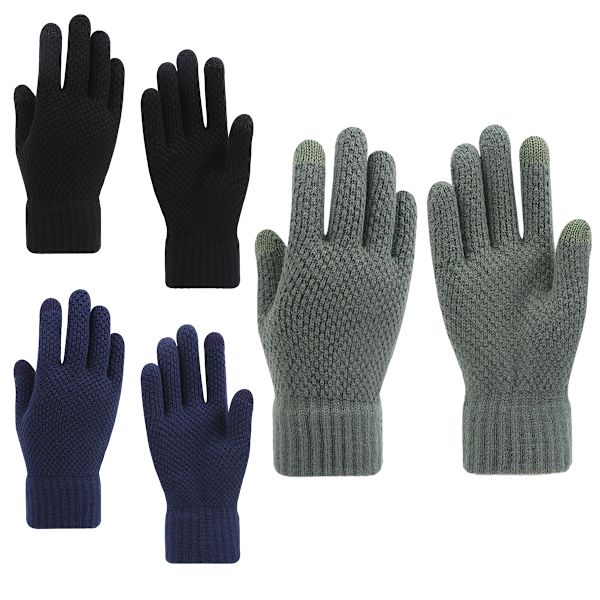 3 par dam vinter touchscreen handskar varma fleecefodrade