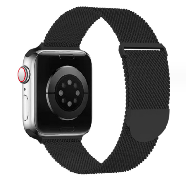 Sort 1-delt sæt, udskiftningsrem kompatibel med Apple Watch