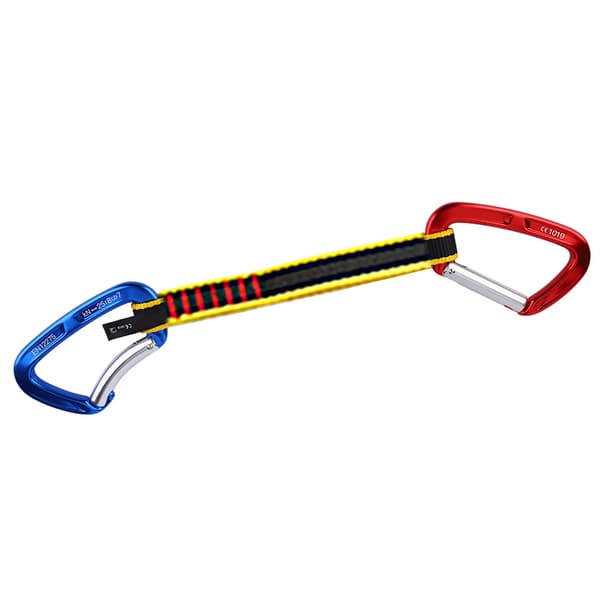 D-formet Klatre Quickdraw Karabinhage Wire Gate Spænde til Bjergbestigning Redning (32cm)