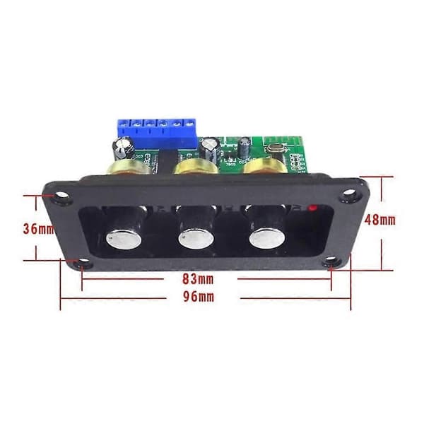 Bluetooth 5.0 Förstärkare Effektljudkort 30w Mono Scen Effektförstärkarkort, u Diskavkodare, med