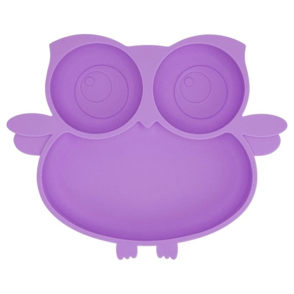 Owl Silicone Suction Plate - Self Feeding Training Storage