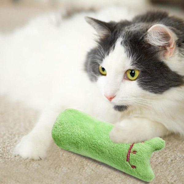 5-pack plyschkattkuddar med kattmynta för katter
