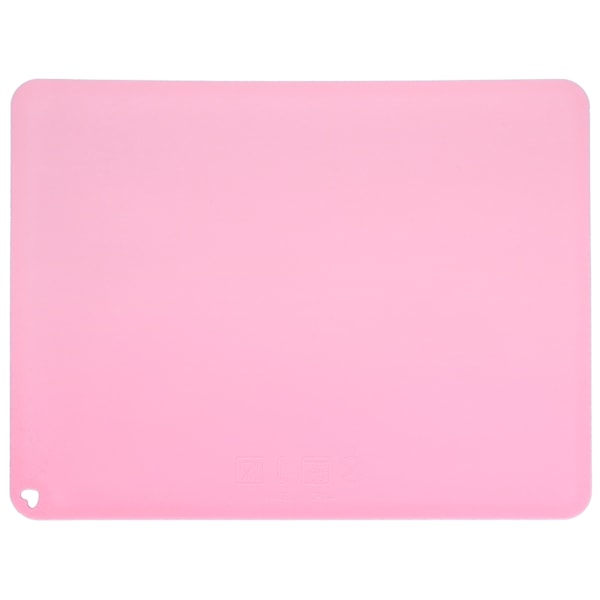 Silikon Bordskåner Vandafvisende Skridsikker Bordmåtte Varmeisolerende Pude til Grundskoleelever 41x31x1cm (Mørk Rosa)