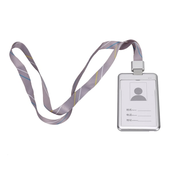 Personligt Arbetskort GPS-lokalisator Äldre Barn Anti-förlust Business Card Positionerare (Silver)