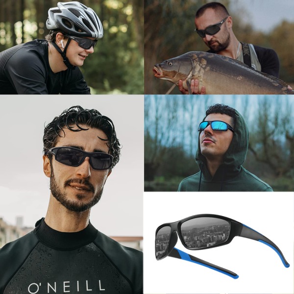 Polariserade sportsolglasögon för män Kör Cykling Fiske Sol