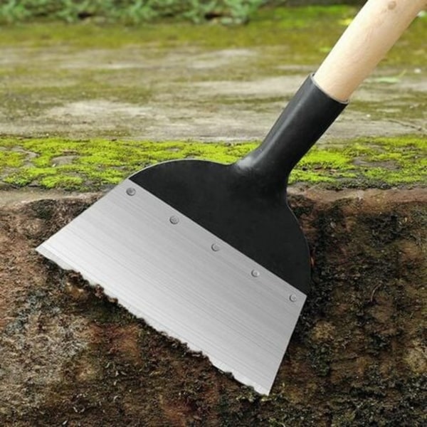 Multifunksjons hagerenskespade i stål - Flat spade for ugressbekjempelse - Ugressbekjempelsesverktøy - M: 23 x 27,5 x 3,4 cm 4X9MYBZ3HX7