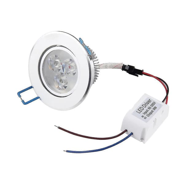 9W/12W LED-downlight infälld taklampa + LED-drivdon varmvit