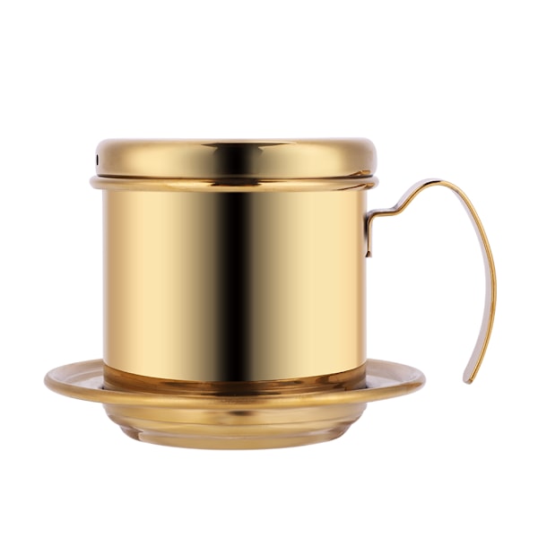 Rostfritt stål kaffekopp vietnamesisk kaffedrippfiltertillverkare infuser hem guld