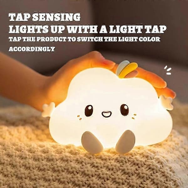 Badabulle Cloud Light, LED-pilvivalo, pilvilamppu, pilvikoriste multicoloured gradient