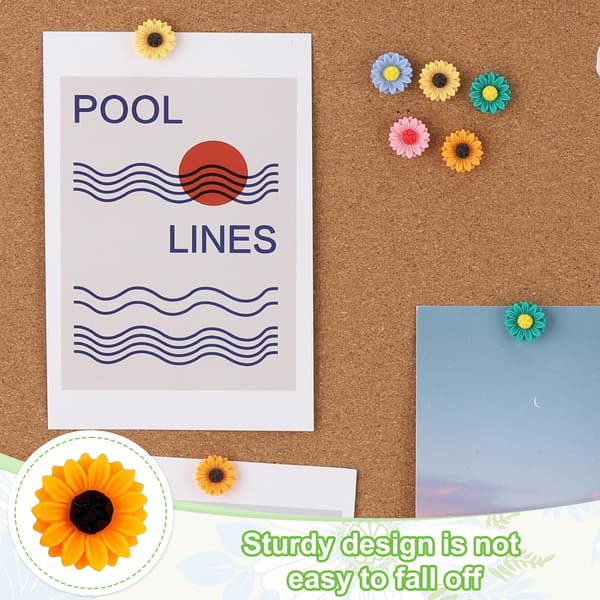 40 stk. Blomster Push Pins