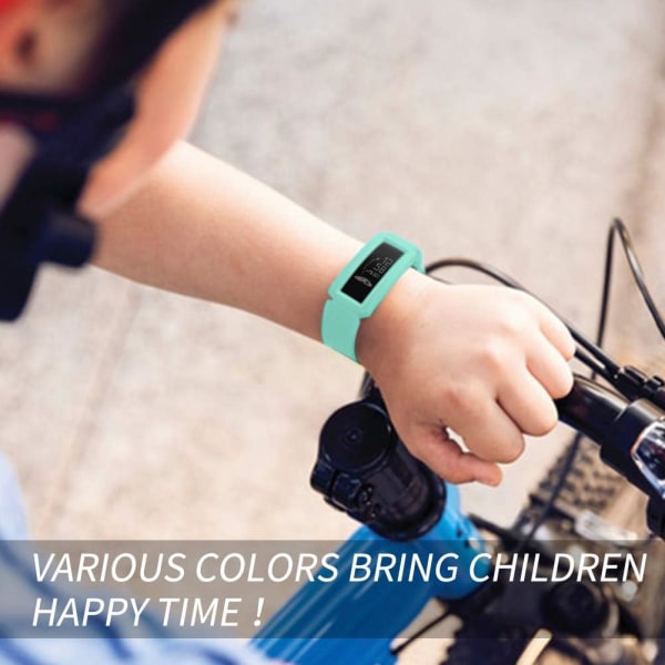 Kompatibel med Fitbit Ace 2 Bands for Kids 6+, Soft Silicone Br