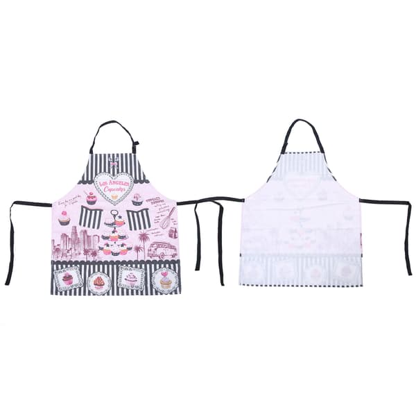 Chic Forklæde, Elegant Vandtæt Forklæde i Fransk Stil med Klare Billeder til Kvinder og Mænd, Åndbart Polyester Justerbart Madlavningsforklæde til