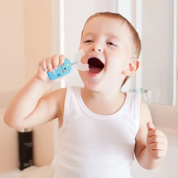 2 st manuell tandborste med U-formade borst Tandborsthuvud av livsmedelskvalitet för barn 2-6 år