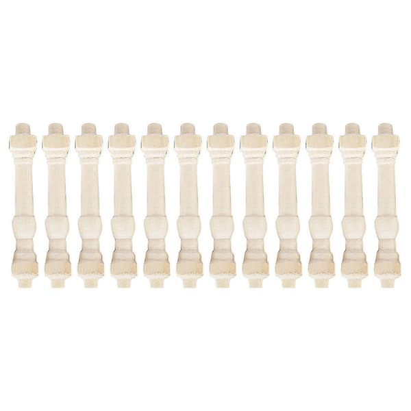 12 st 1/12 Dockskåpsmöbler Ben Stol Bord Miniatyr DIY Byggare Trä Dockskåp Baluster
