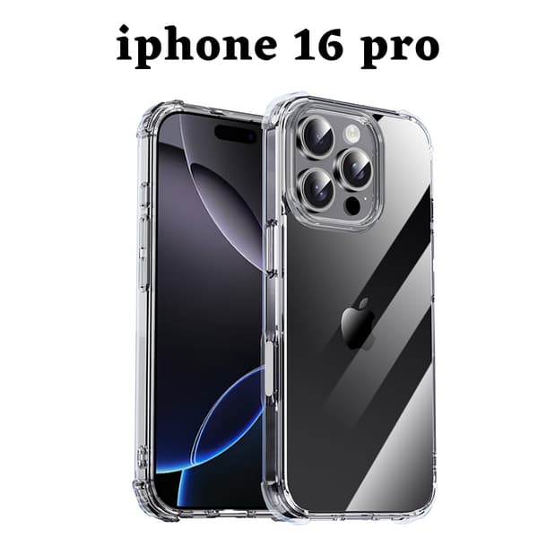 Kirkas iPhone 16 Pro -kotelo – Kestävä ja iskunkestävä suoja