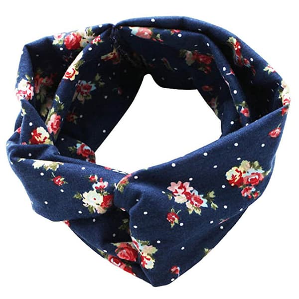 4 stykker kvinder Boho hårpandebånd Vintage blomsterprintet hår H