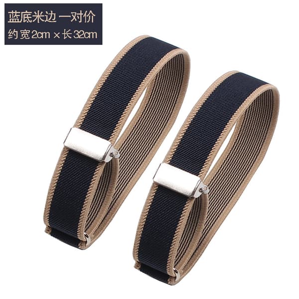Elastiske manchetknapper Unisex armbånd 2 cm skjortemanchetter