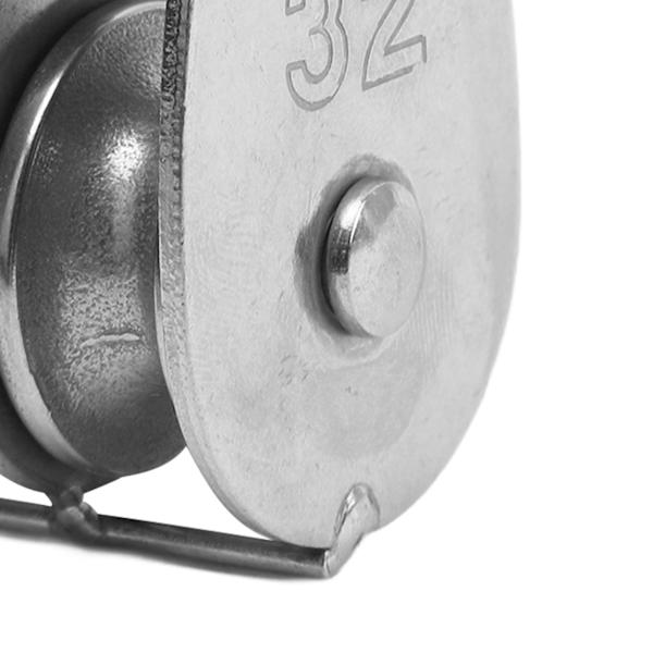 2 kpl Kaksoisrullihihna M32 Rullapyörä Ruostumaton Teräs 360 Asteen Kiertohihna Nostamiseen