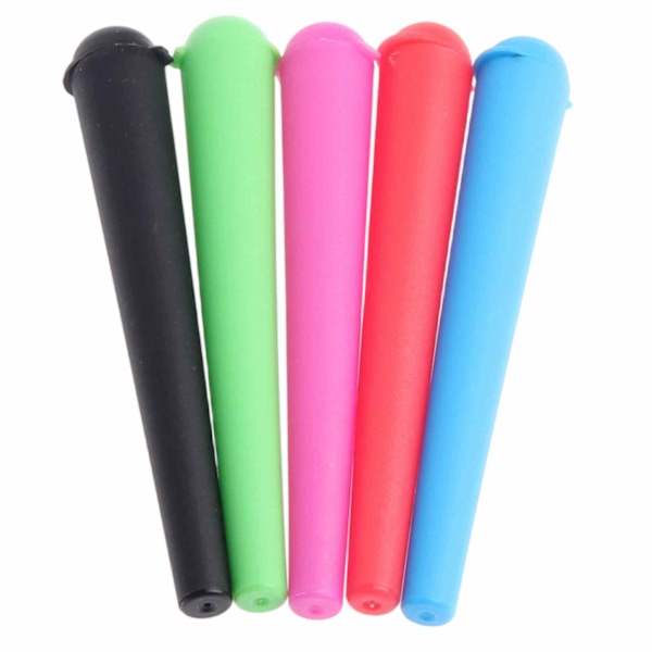 5 Stycken Joint Hållare, 120mm Återanvändbar Joint Case Tub Plast Cigarettfodral Vattentät Cone Holder Lufttäta Tubes för säker förvaring