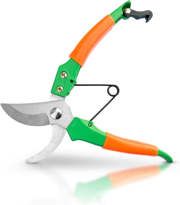 1 st grön trädgårdssax 19 cm rakt blad - Ergonomisk
